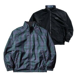 Carhartt WIP Reversible Planer Jacket - Blue Check Canvas / Black Fleece - NWT
